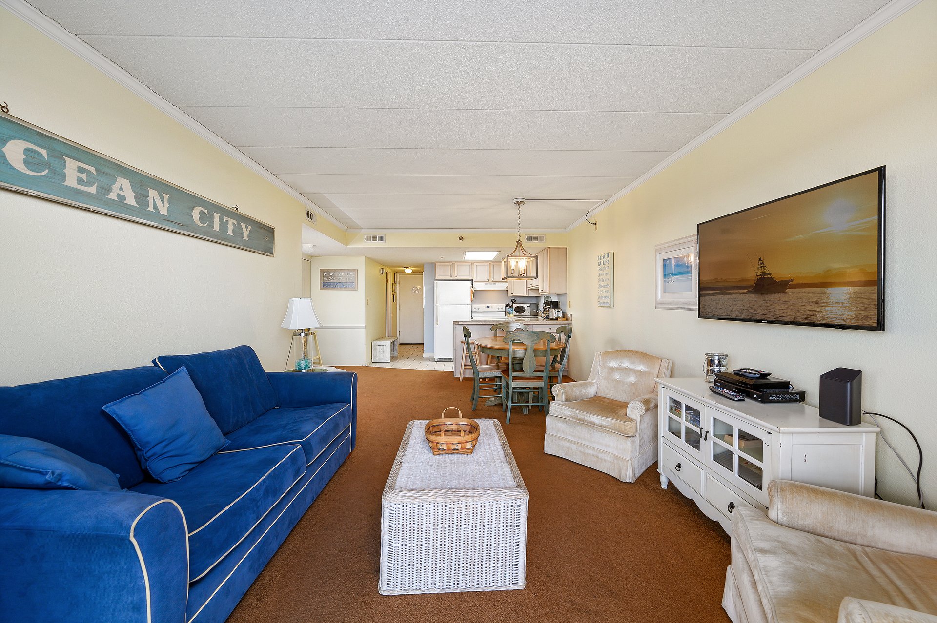 Kick back and enjoy the cable TV!