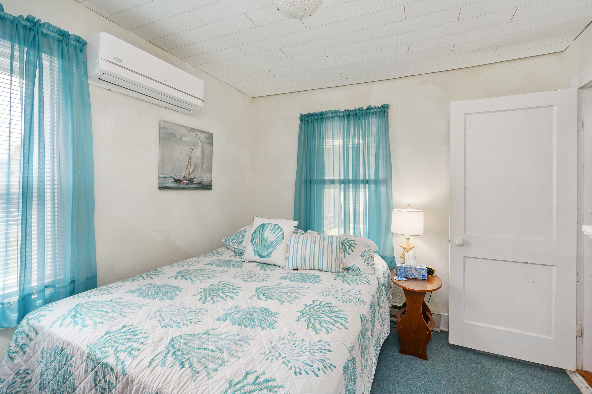 Bedroom 1 is on the 1st Floor with a Queen Bed.