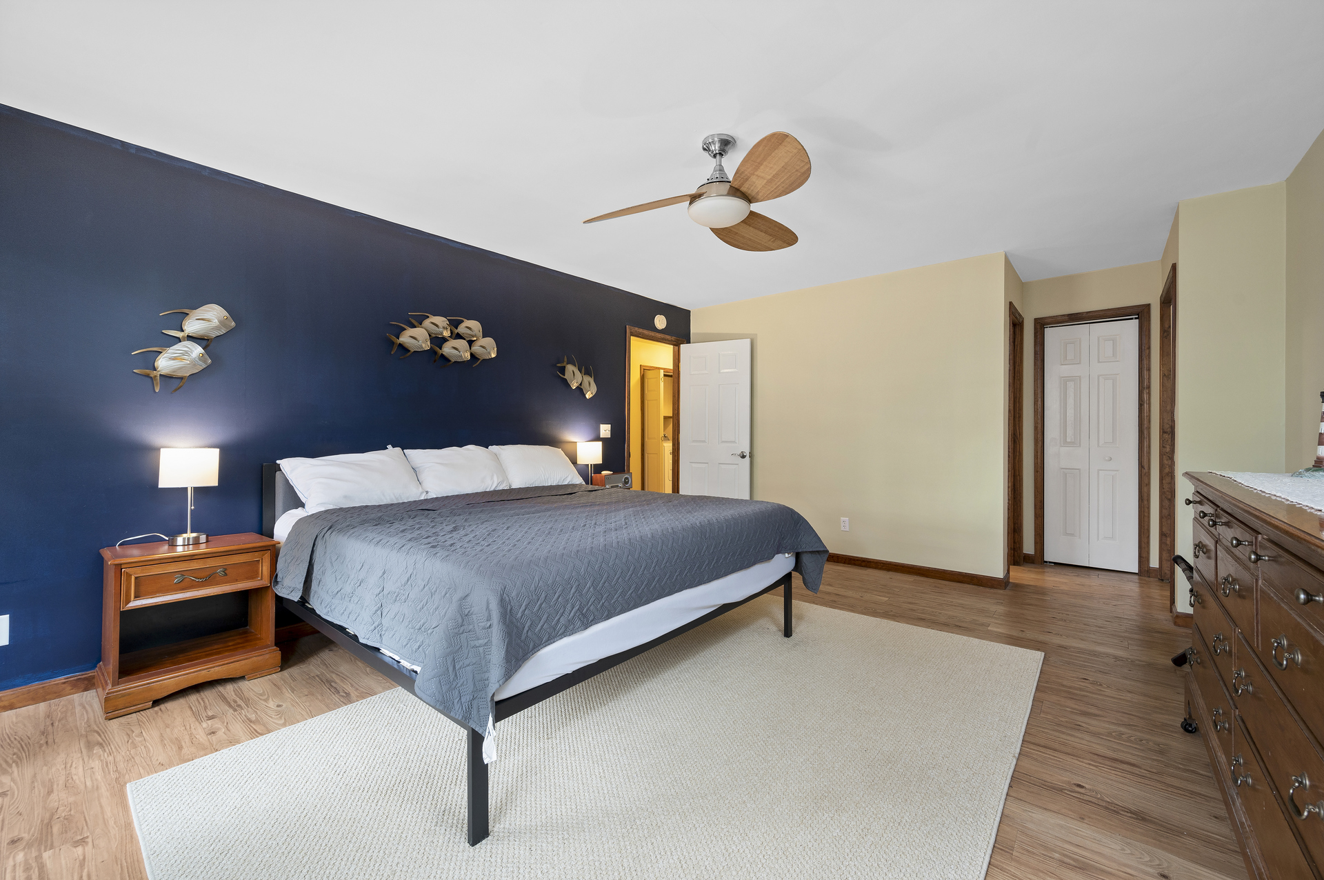 Colors of Sand and Sea with Nautical Navy and soothing Sand.