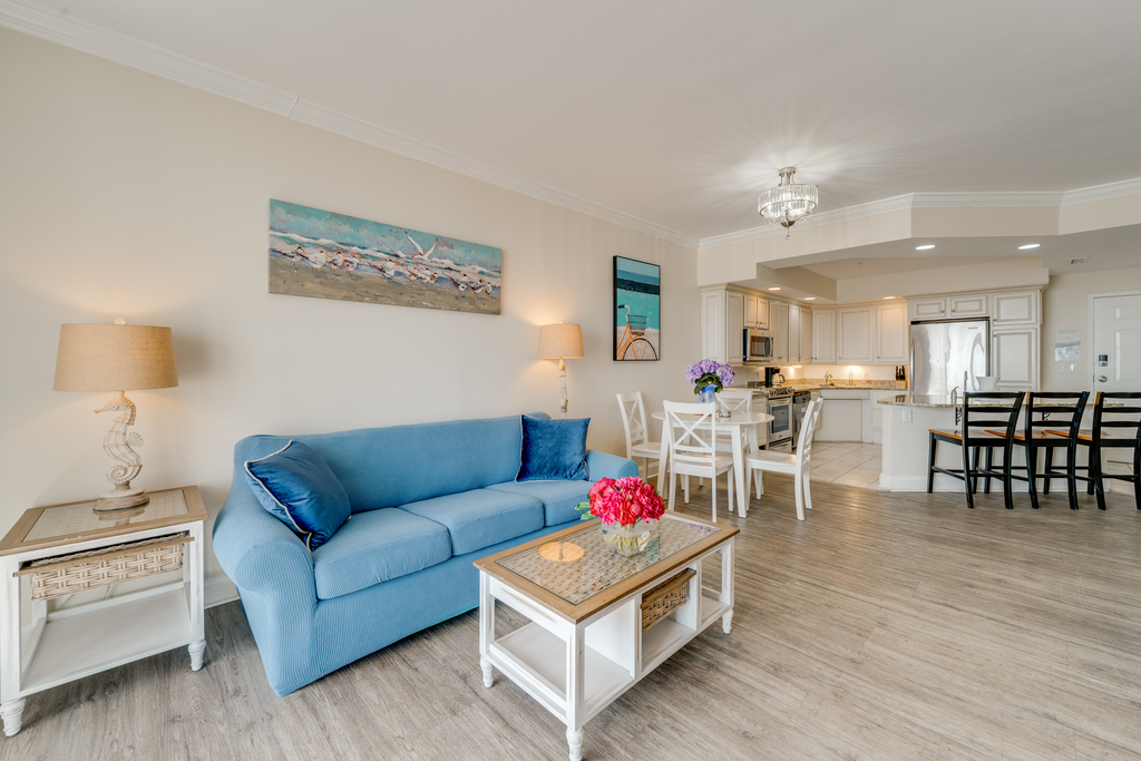 Relax in this spacious and vibrant living area!