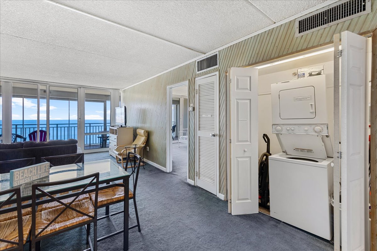 Stacked Washer and Dryer for your convenience!