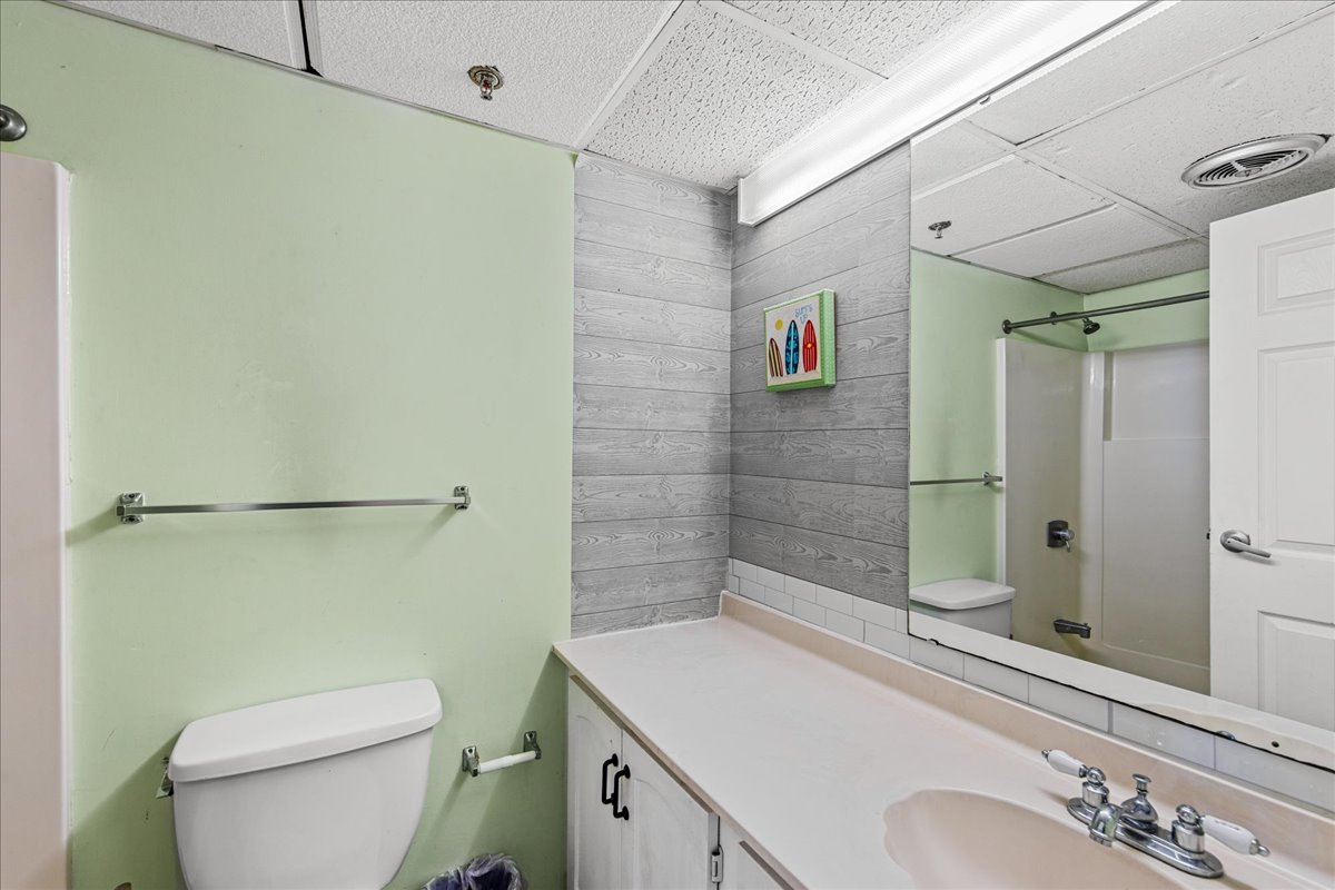 The Shared Full Bath offers a Shower/Tub Combo!