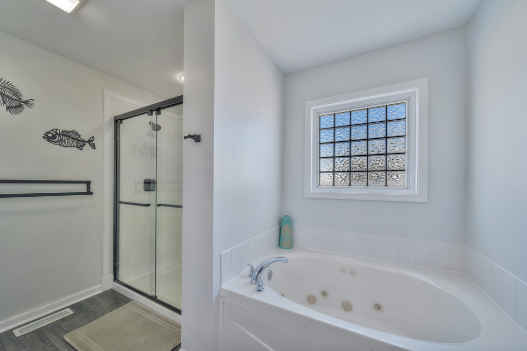 Primary Bath has both a Walk-in Shower and Soaking Tub.