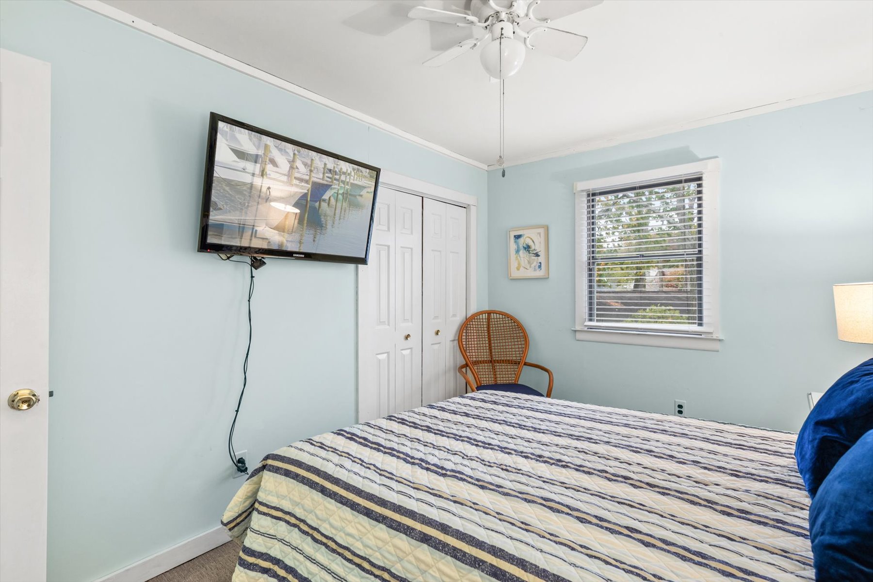 This Bedroom is situated Upstairs, first Bedroom on the right.