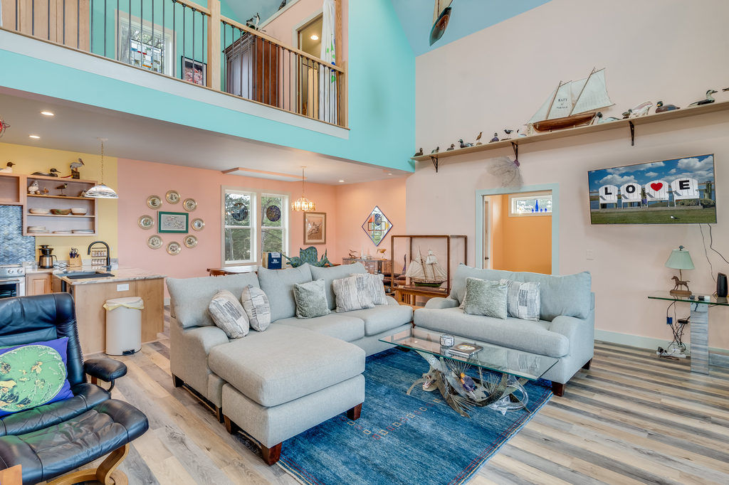 Relax in the Living Area with Free WiFi and Flat Screen TV.