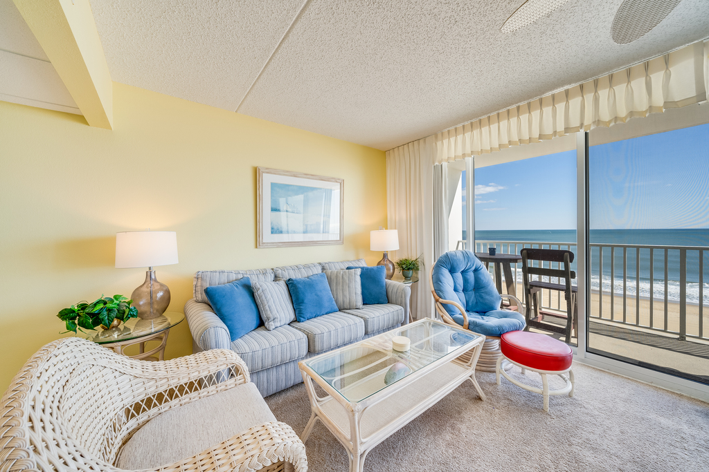 You'll love the Living Area adorned in cool, calming blues.