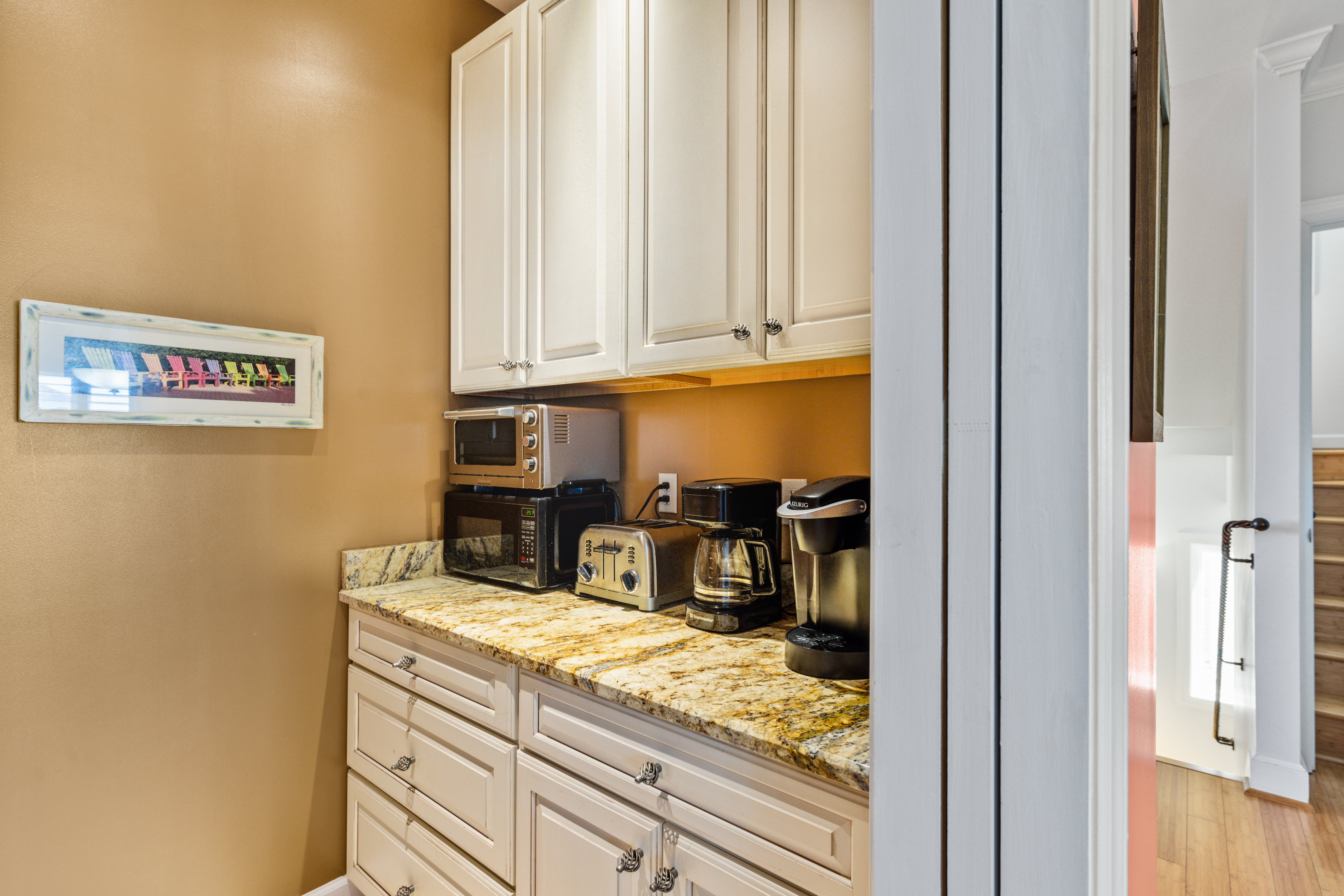 Seaside Bliss has a spacious Walk In Pantry.