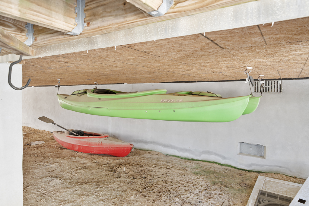 2 Kayaks are provided for your use, as well as 2 Adult Life Vests.