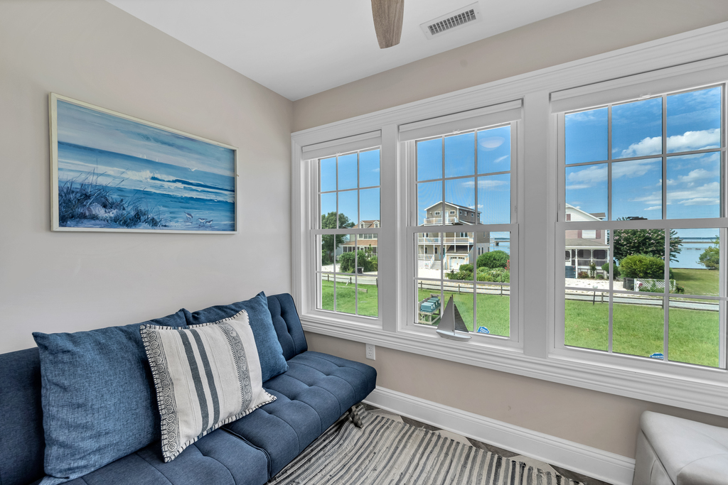 A quiet nook with a Futon on the Main Level.....