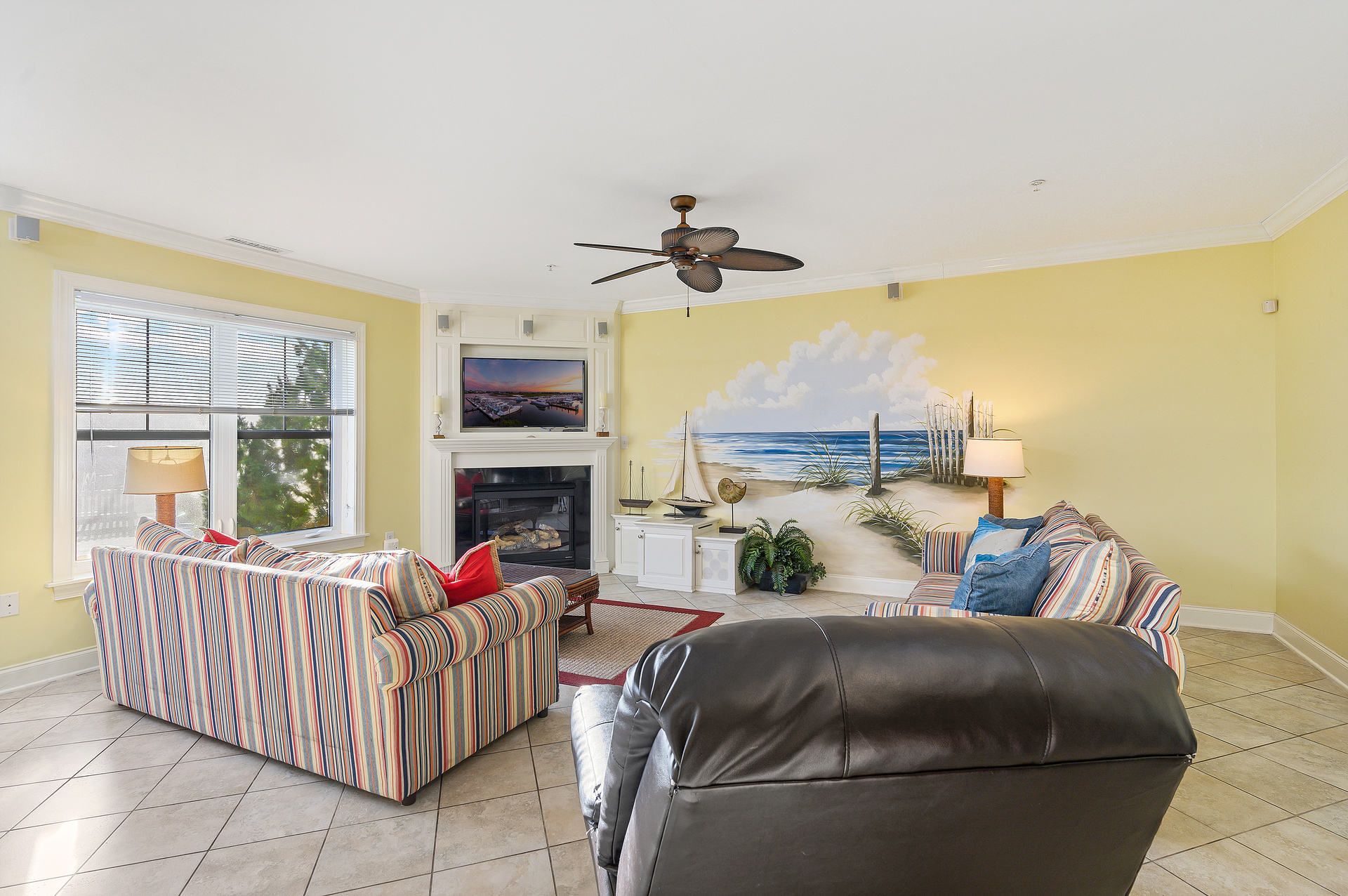 Relax in the AC and Stream a Movie on the Flat Screen TV