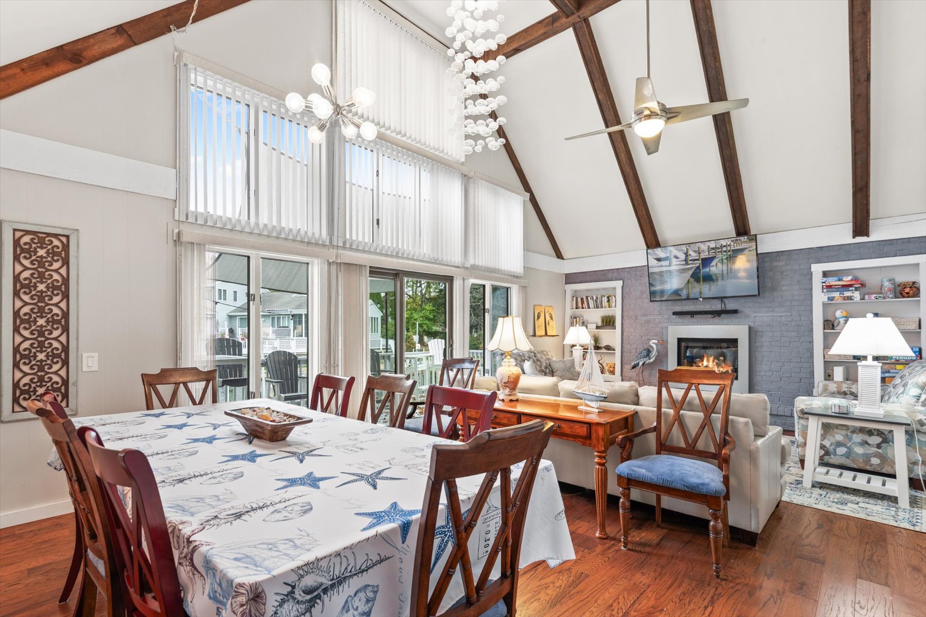 Through the Kitchen will lead you to the Open Living Area!