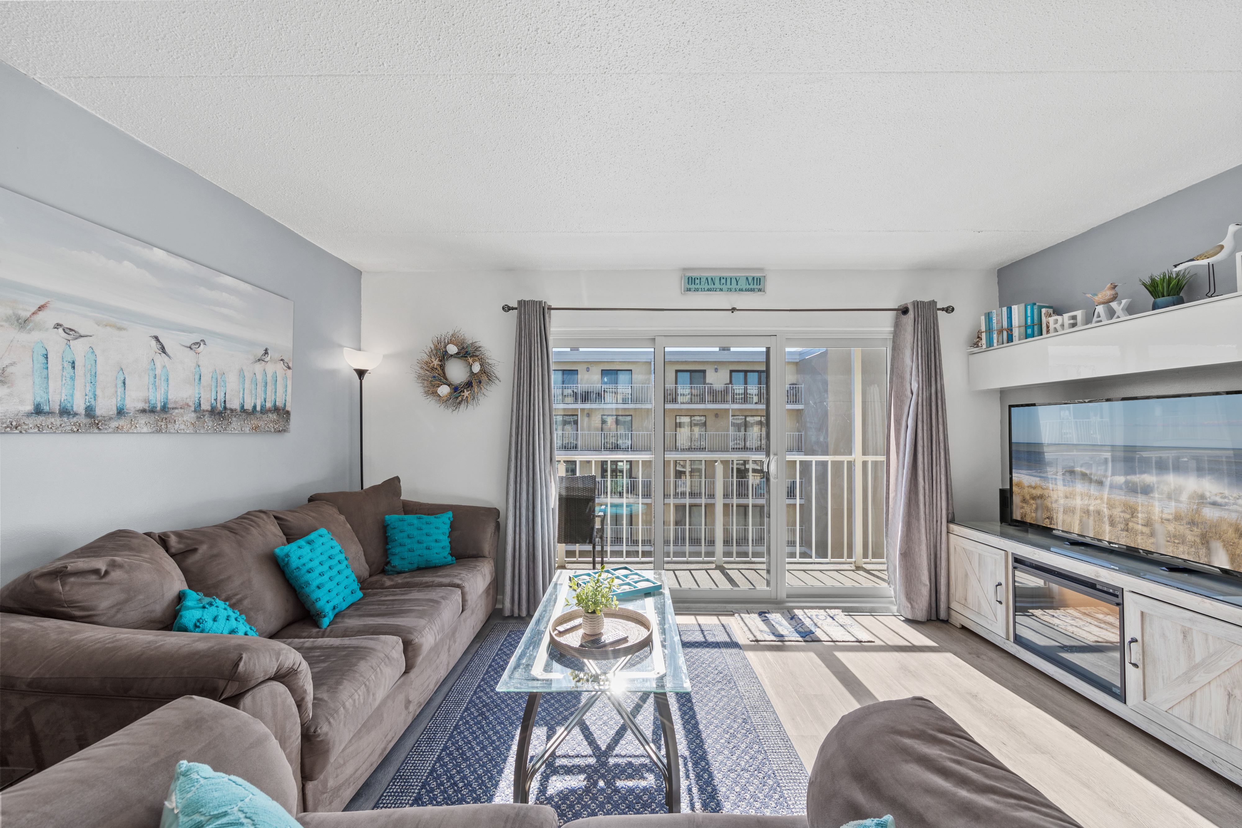 You’ll love relaxing in this beautiful and bright Living Area after a day of Family fun in the sun!