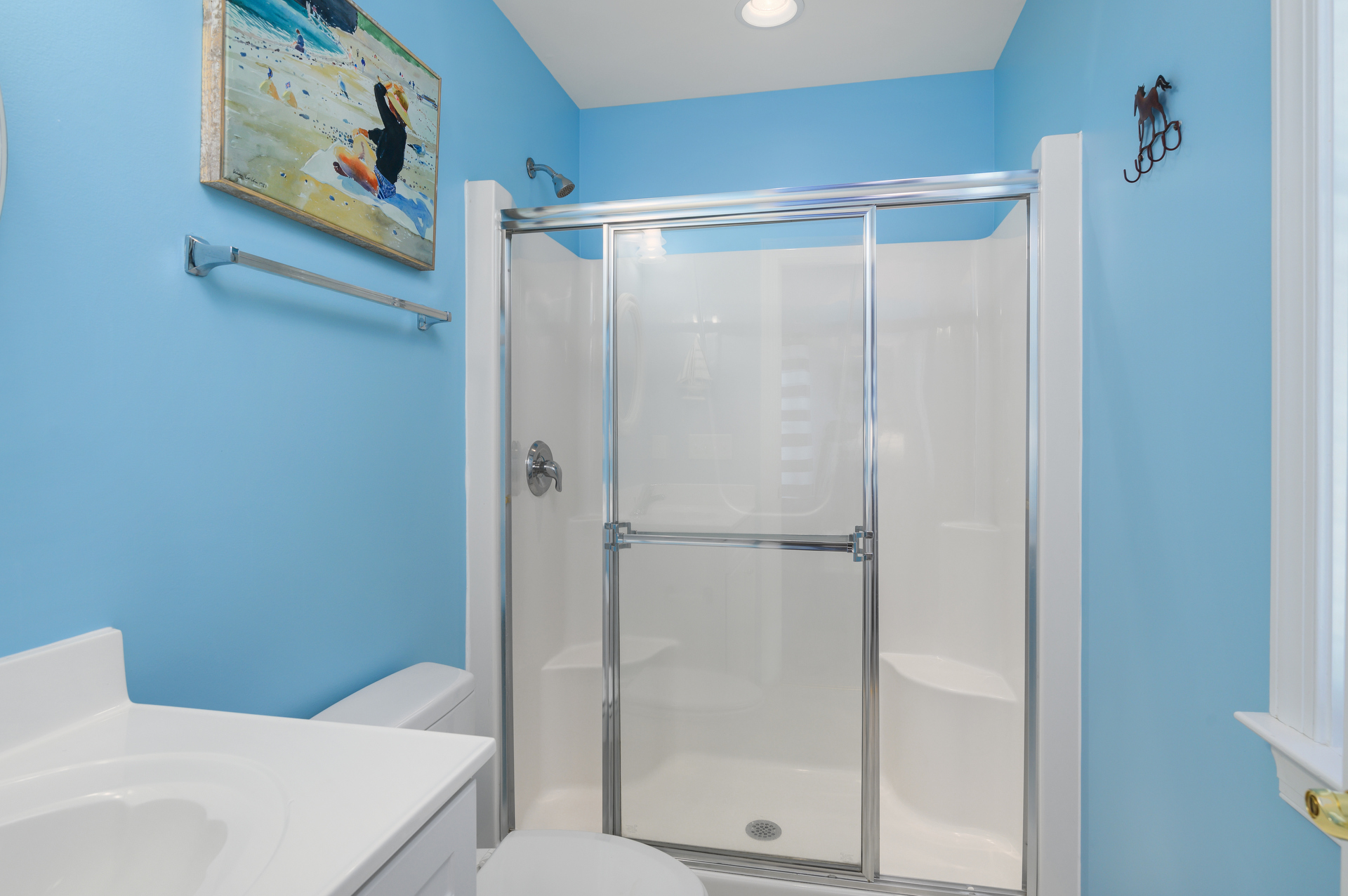 Walk-in Shower in Master Bath.