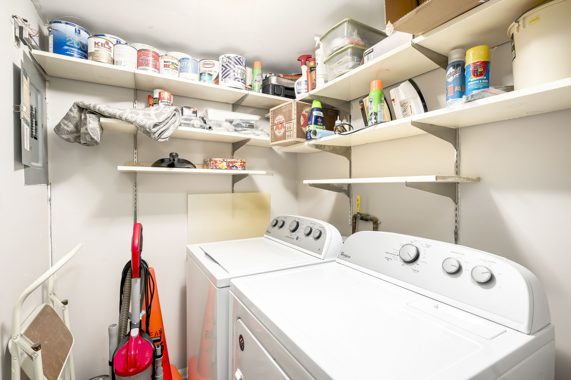 Laundry Room with Full Size Washer & Dryer for your convenience!