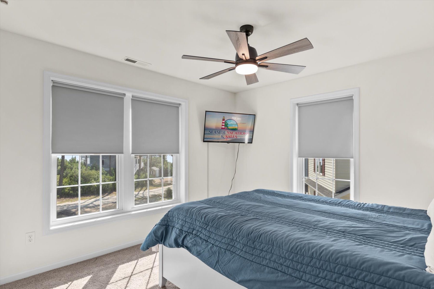 Bedroom 1 is on the top floor and has a comfy Queen Bed.