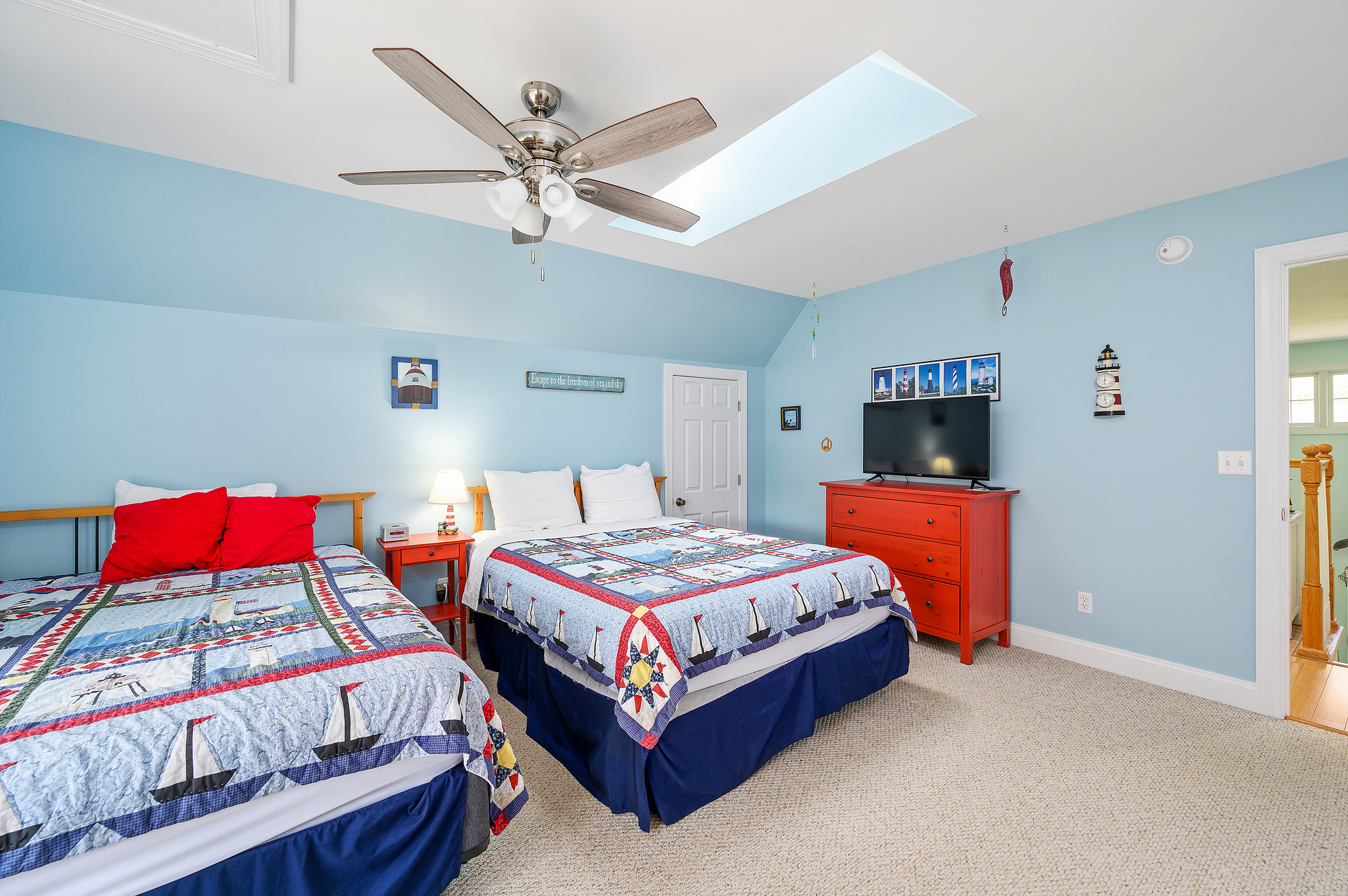 Beautiful Sky Lights let in that glorious Chincoteague Sunshine.