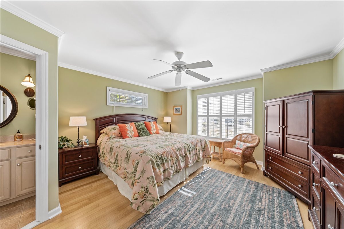 Desirable 1st Floor Master Bedroom with King Bed.