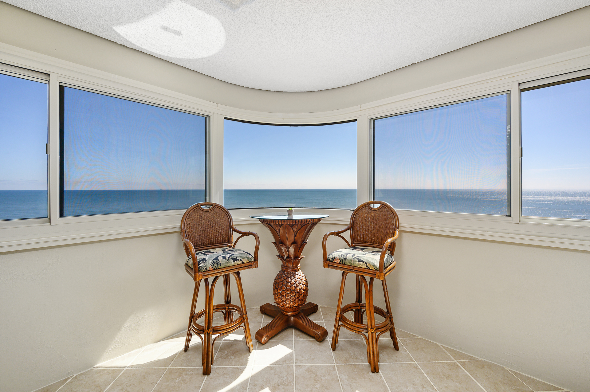 Sit out and relax in the enclosed balcony