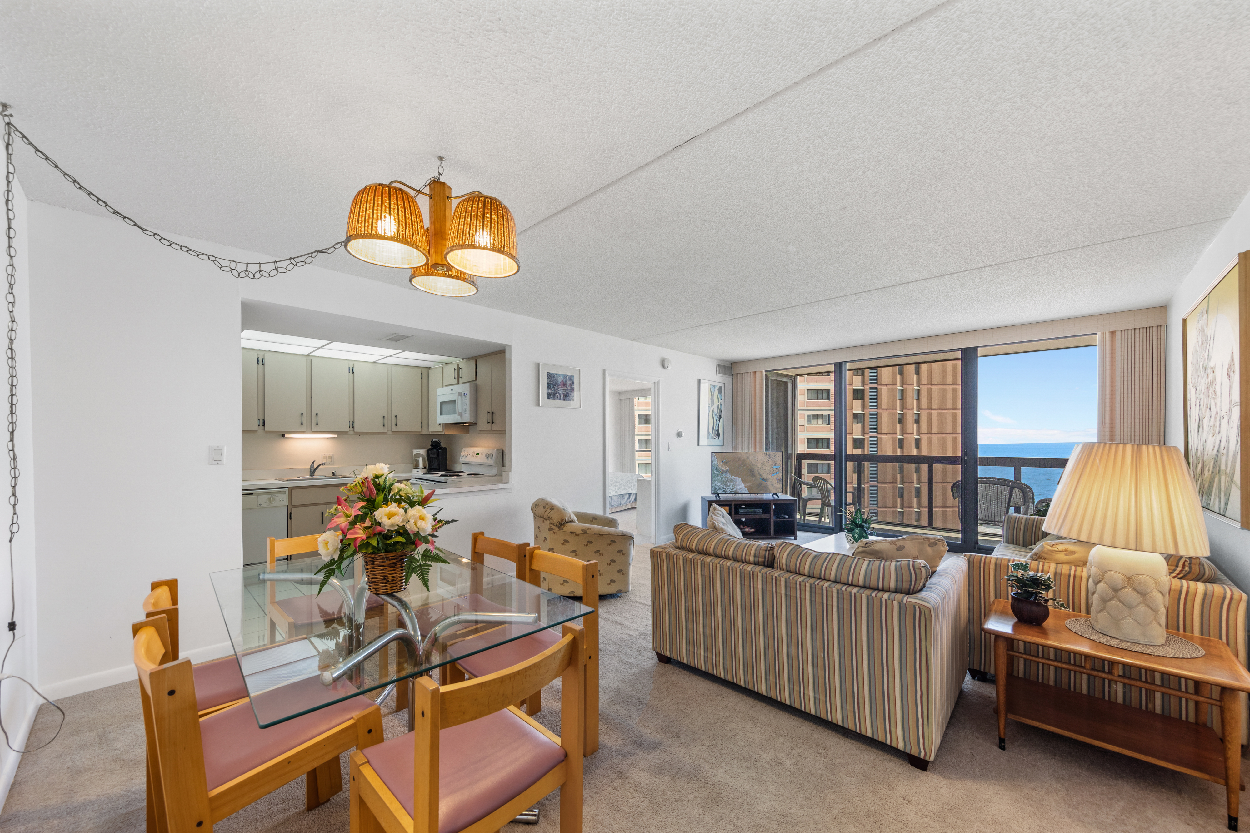 Natural light beams throughout this Oceanfront Condo.