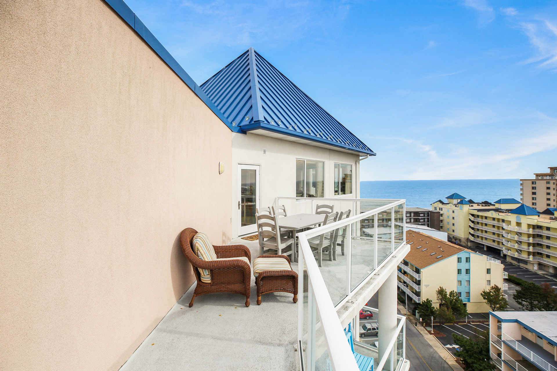 Hear the waves crash on the Beach and watch the dolphins play.