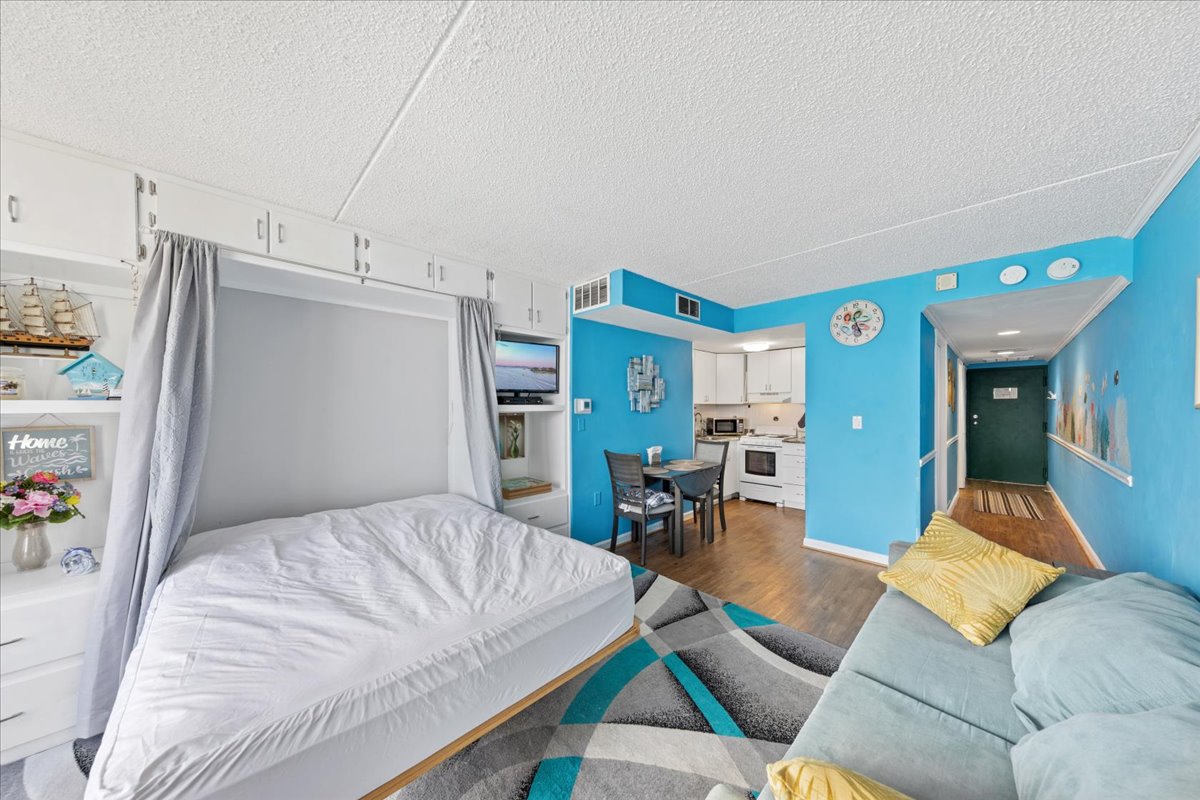 Pull down the Murphy Bed at night and watch the Moon Dance over the Ocean right from Bed!