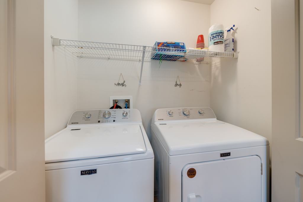 Upstairs Laundry is super convenient!