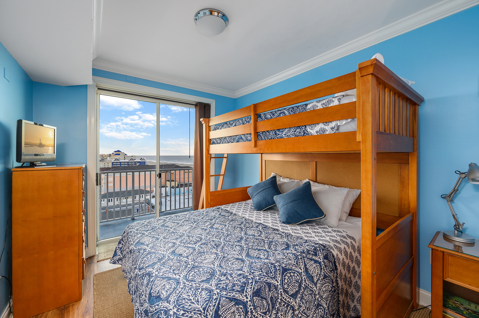 Bedroom 3 is a great room for the little ones with a Pyramid Bunk (Twin over Queen)