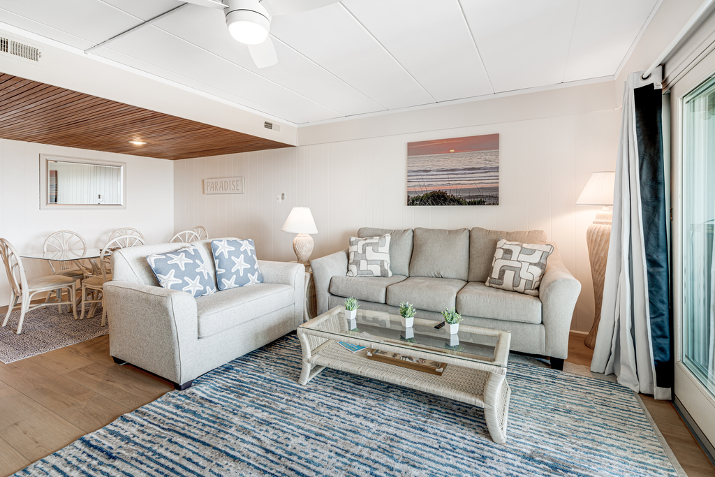 Enjoy the sunrise right from the living room!