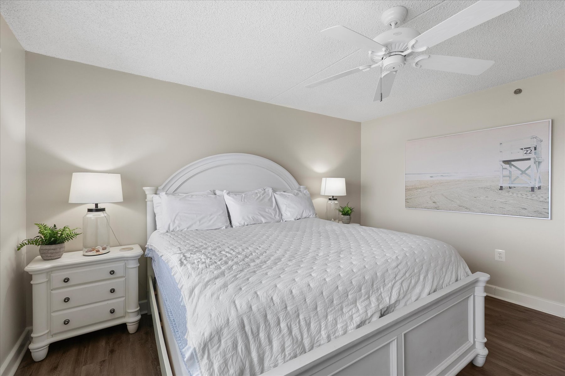 The Spacious Primary Bedroom is the perfect space to Relax!