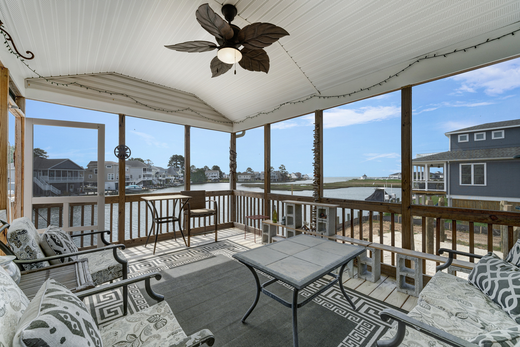 You can see clear out to the Chincoteague Bay - and even Dolphins visit during the warmer months!