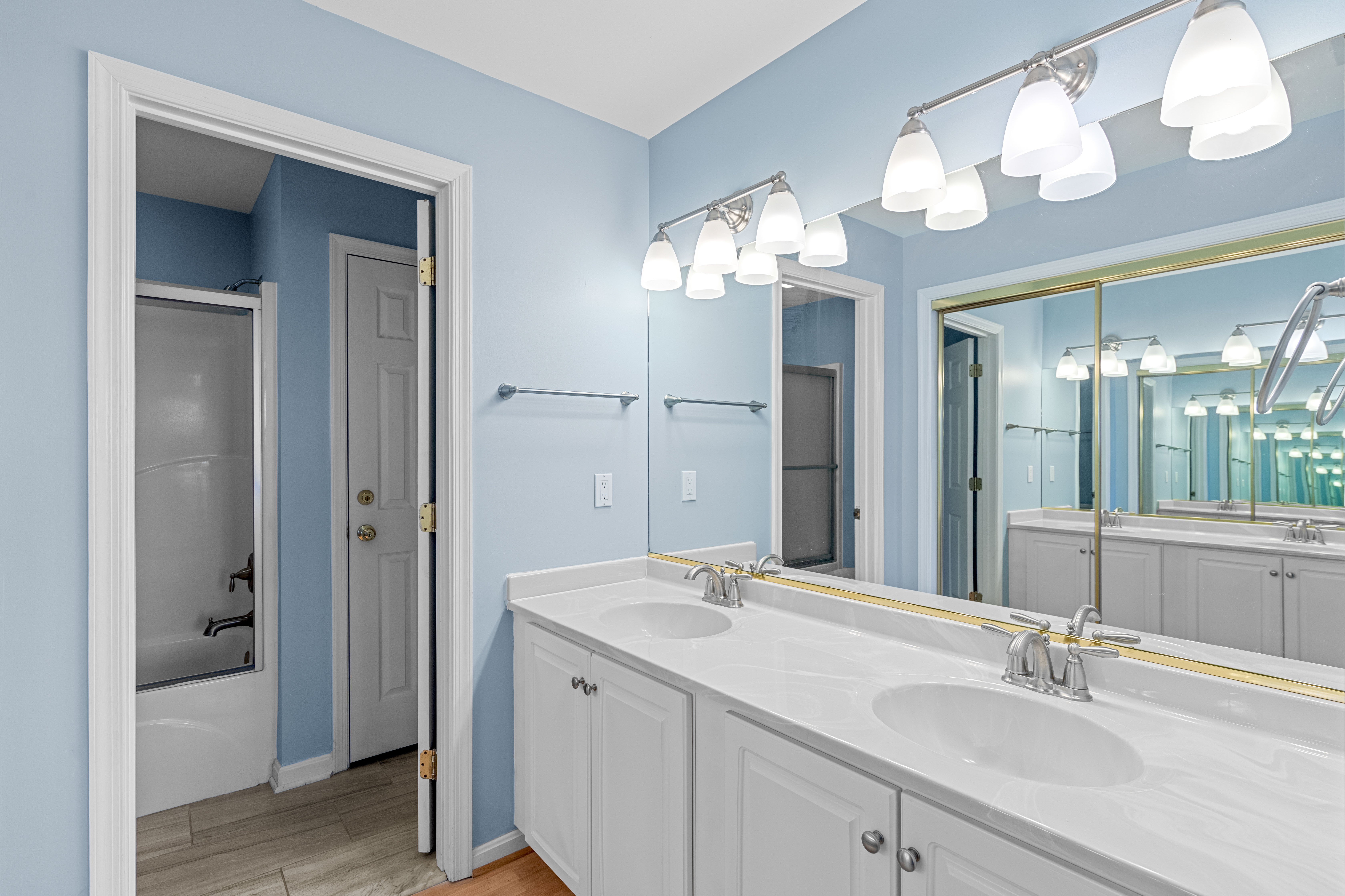 Primary Bath has Double Vanity.