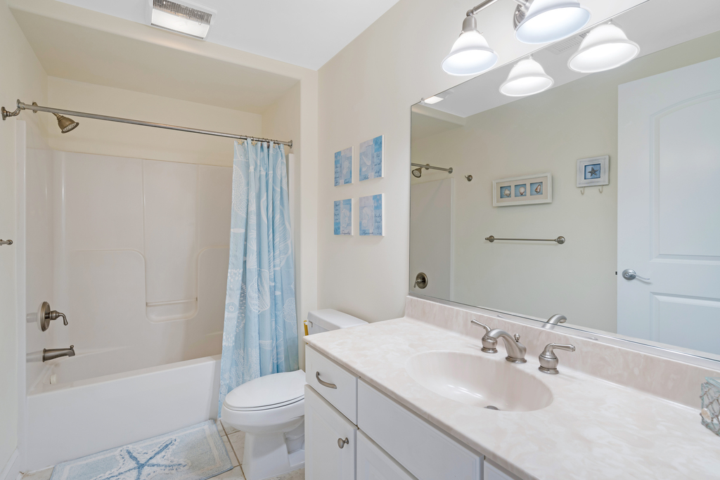 A 2nd Full Bath is convenient to the Living Area and Bedrooms 2 and 3.