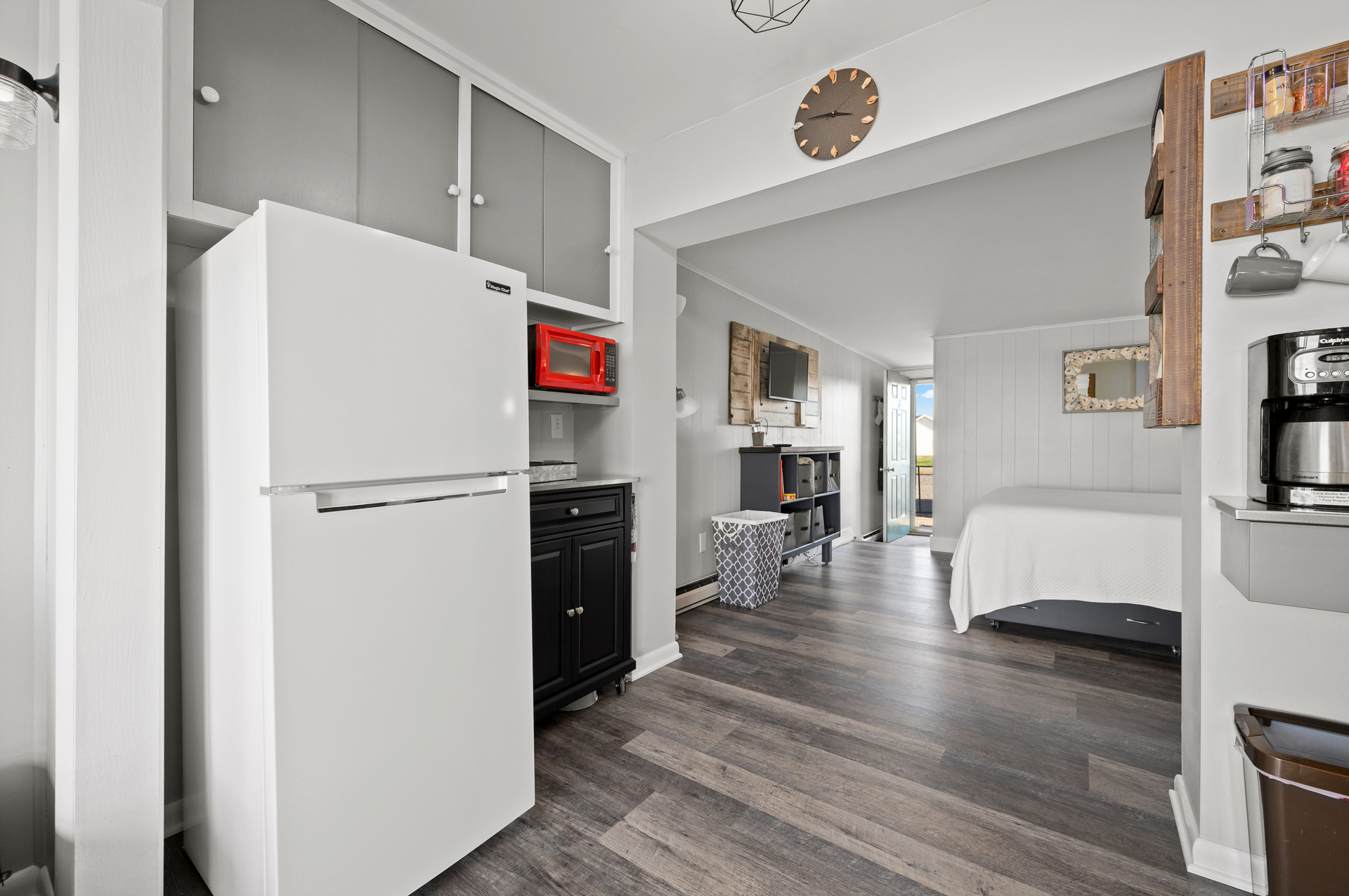 Love these beachy floors - everything is brand new!