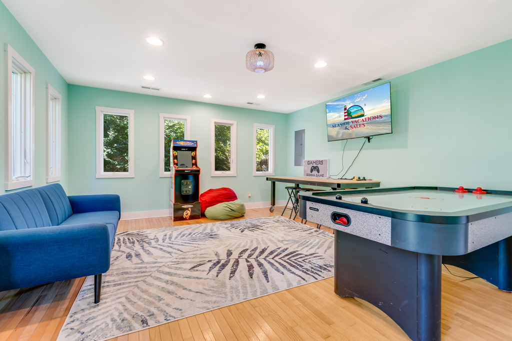 The newly remodeled Game Room is AMAZING.