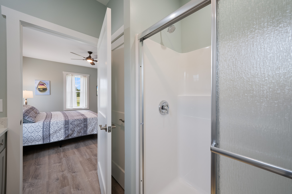 Full Bath 1 has a Walk-in Shower.