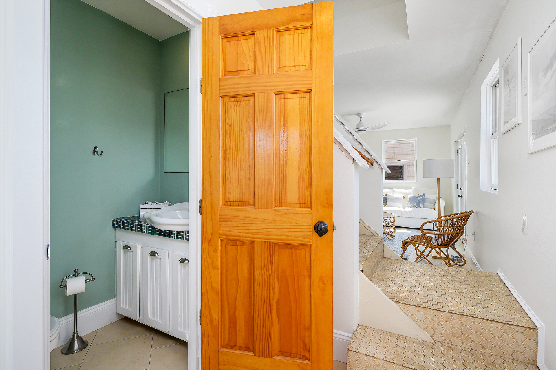 Convenient Half Bath just off Living Area.