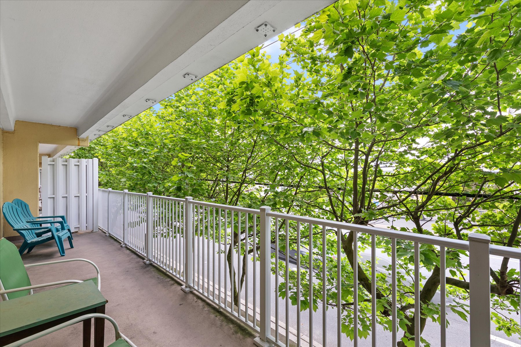 Enjoy the Lush greenery that surrounds the Balcony.