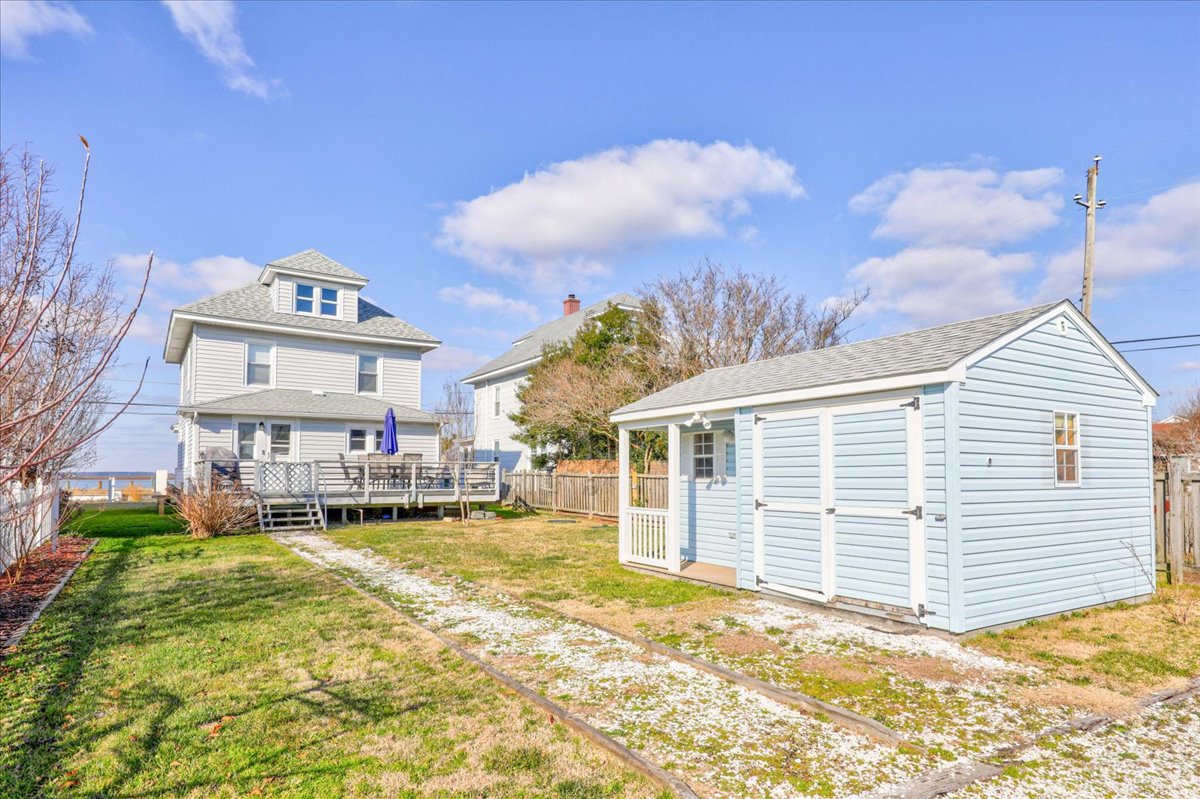 Tucked on a huge lot on South Main Street.