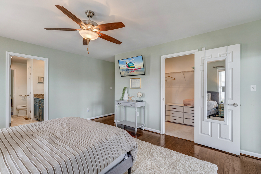 Bedroom 1 has Flat Screen Smart TV.