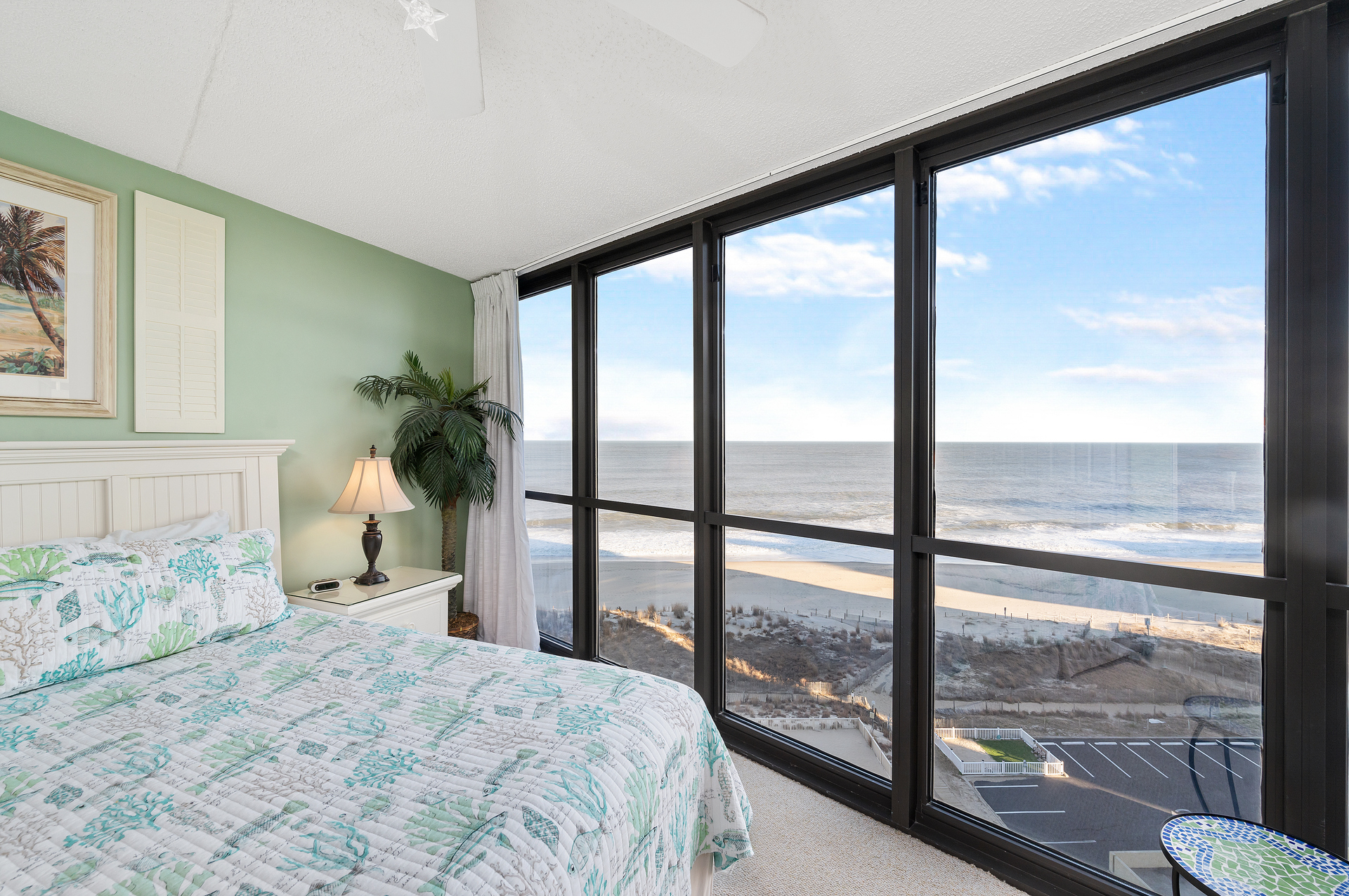 Bedroom 1 offers a Plush King Bed!