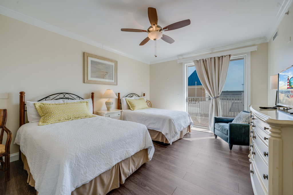 Primary Bedroom with 2 Full Beds.
