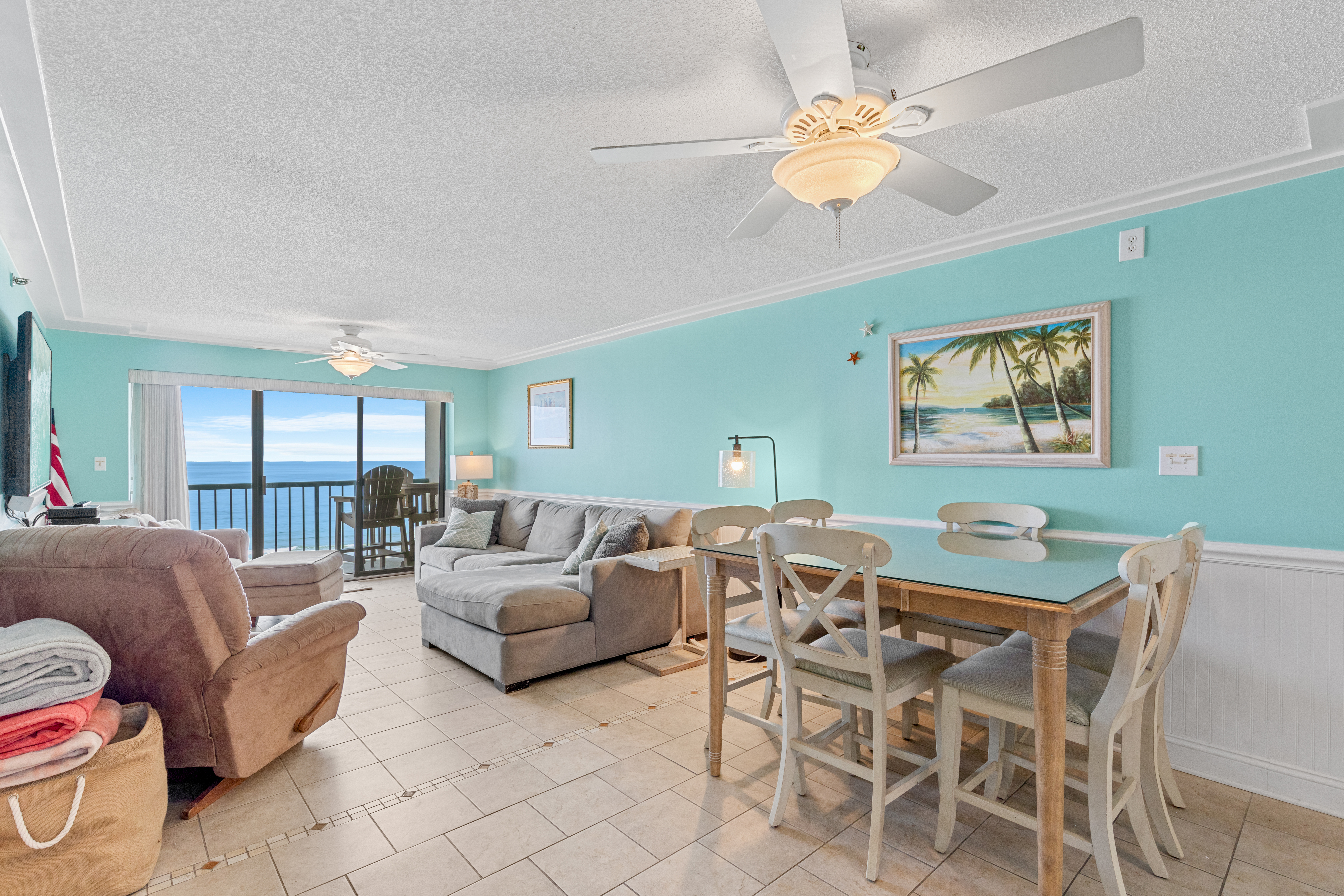 Enjoy the company and the view from this Dining Room Table.