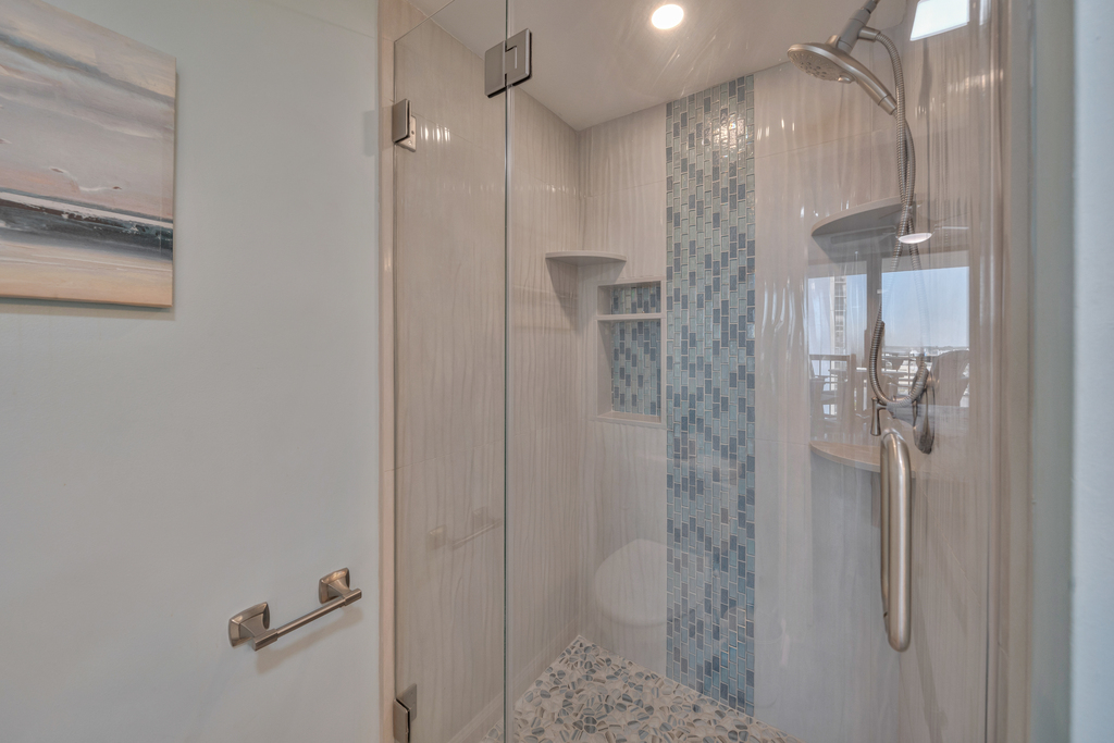 The Primary Bathroom is the perfect place to refresh with a Walk-In Shower.
