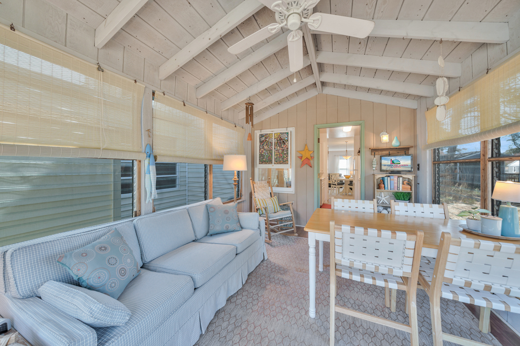 The Screened Porch offers another area to dine, or just relax and hang out!