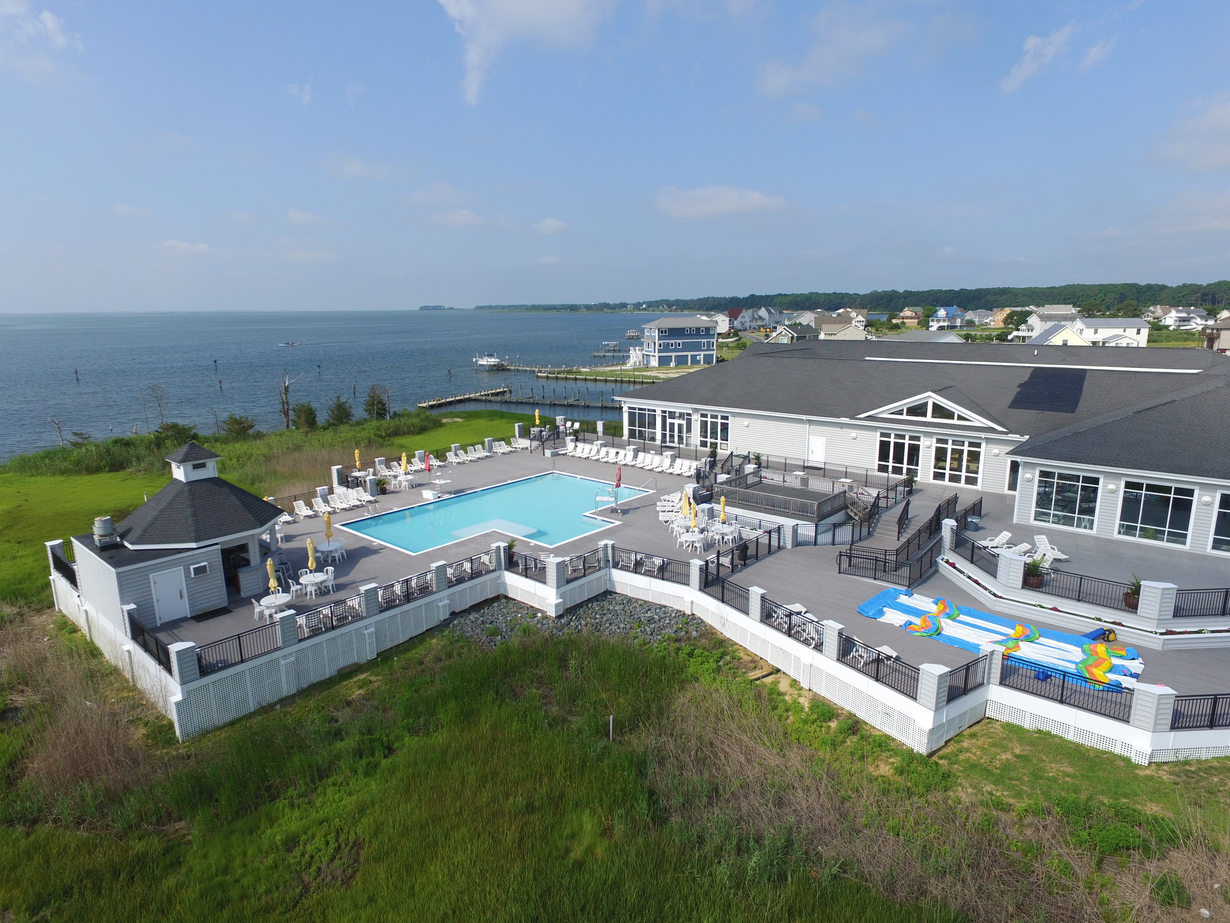 Captain's Cove has amazing Amenities - Marina Club Bayfront Pool and Tiki Bar (Fees Apply).