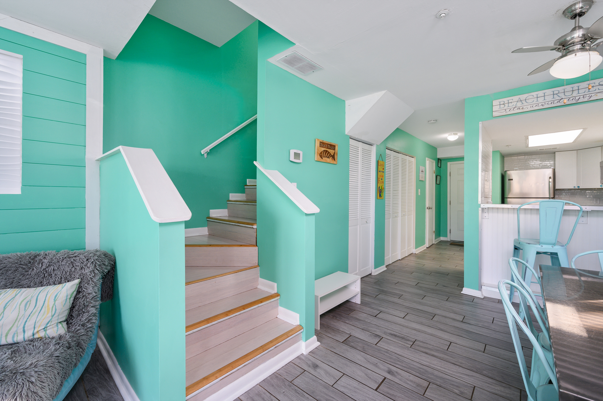 Wander upstairs to find each of the 3 bedrooms!