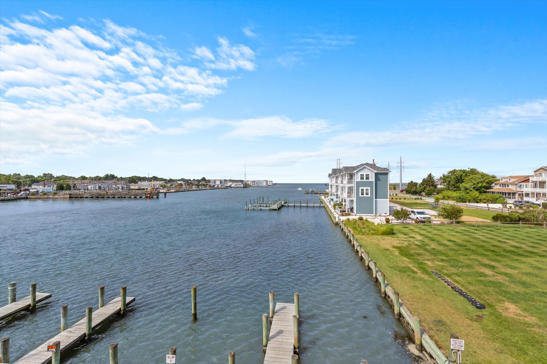Take in spectacular Views of the Chincoteague Channel and Bay.