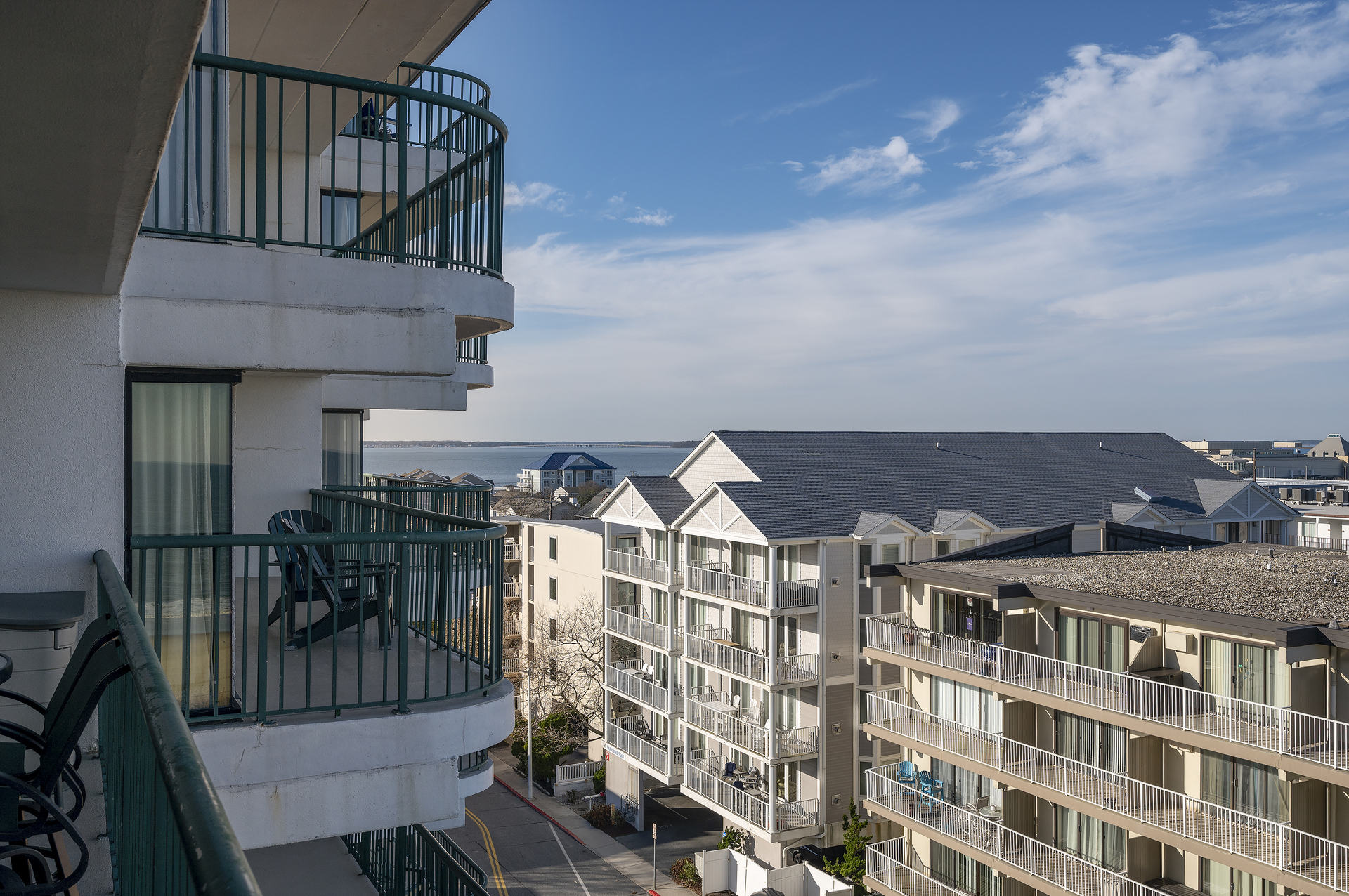 Bay views behind you