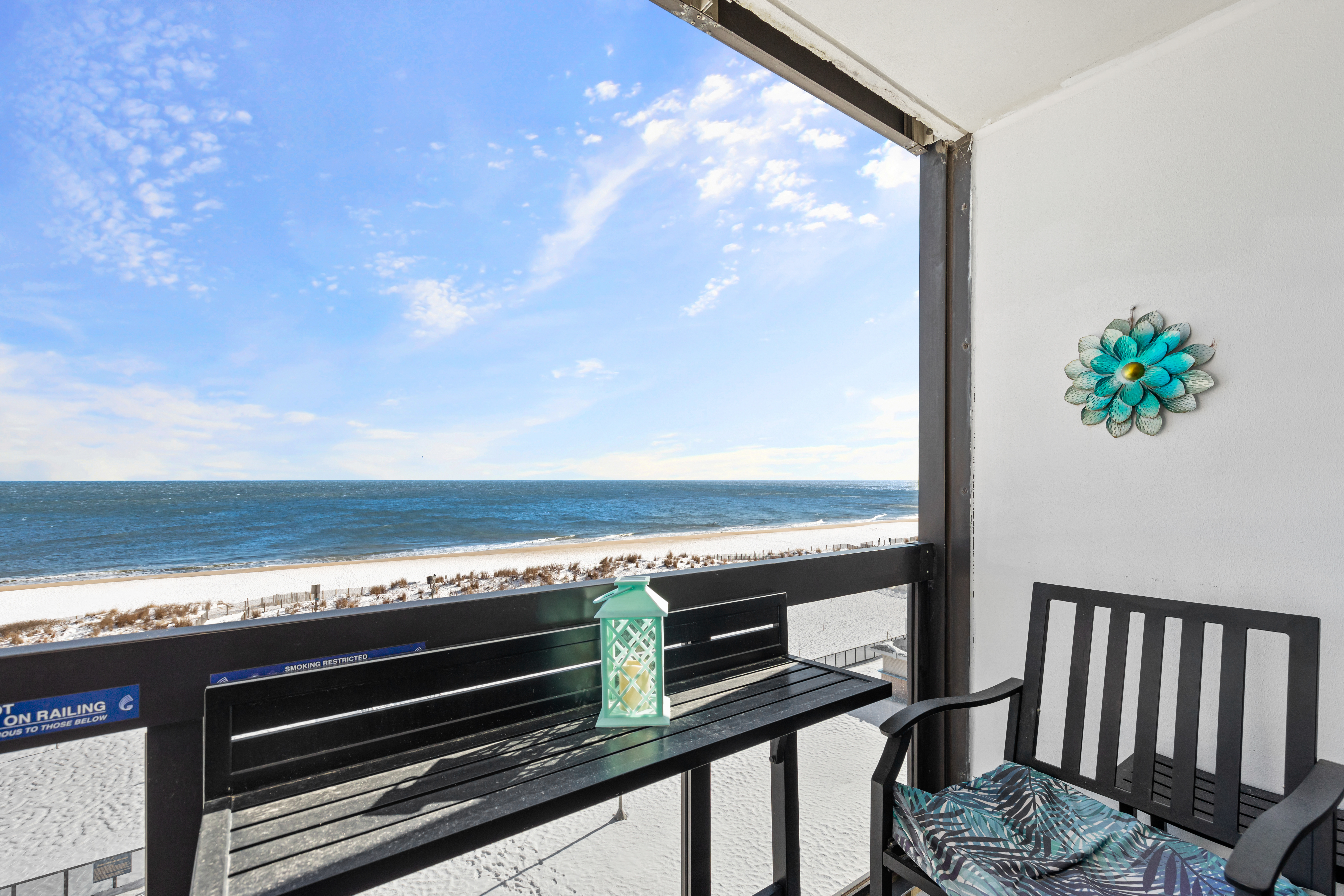 Or sip your evening wine while listening to the waves crash the shore!