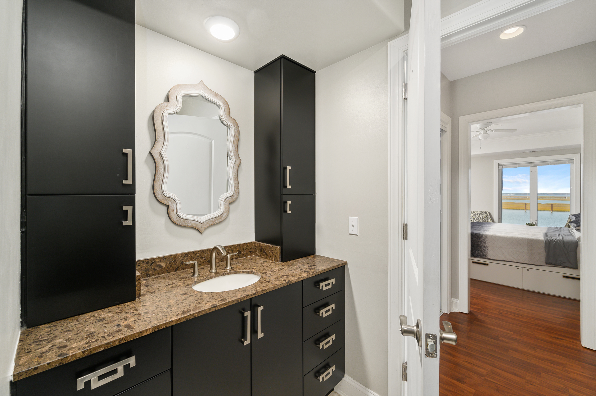 Modern and edgy with a Coastal Flair.